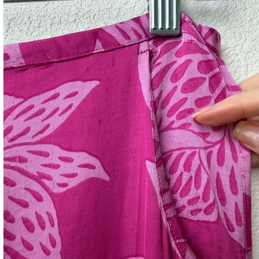 Poupette St Barth Pink Pants Womens S Wide Leg - Picture 6 of 16